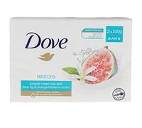 DOVE, Barra de Crema de Belleza Restauradora, con Aroma de Higo Azul y Azahar - 2 x 100g, 200 gramo, 2