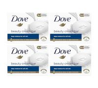 Dove Barre de crème de beauté originale 3 en 1 nettoie, hydrate et nourrit Savon de bain sans sulfate pour une peau douce et lisse, adapté à un usage quotidien, 4x90 g