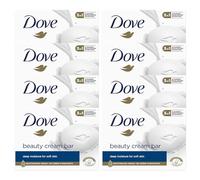 Dove Barre de crème de beauté originale 3 en 1 nettoie, hydrate et nourrit Savon de bain sans sulfate pour une peau douce et lisse, adapté à un usage quotidien, 8x90 g