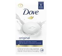 Dove Beauty Bar Nettoyant doux pour la peau Hydratant pour un soin doux de la peau Original Fabriqué avec 14 crèmes hydratantes 375 oz 6