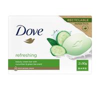 Dove Beauty Cream Bar Concombre et Thé Vert Savon Rafraîchissant 2x90cm 1 Pièce