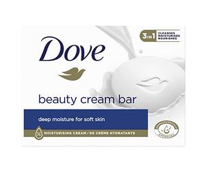 Dove Beauty Cream Bar Savon pour les mains avec crème hydratante 1/4 pour les mains douces et souples 90 g