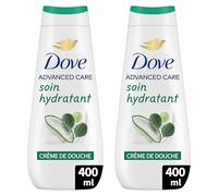 DOVE - Crème de douche Advanced Care Aloe Vera - Testé dermatologiquement - Sensation de peau douce pendant 24h (lot de 2x 400ml)