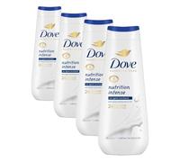 DOVE - Crème de douche Advanced Care Nutrition intense - Respecte la peau - Testé dermatologiquement - Sensation de peau douce pendant 24h - 600ml (Lot de 4)