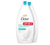 Dove Crème de douche hypoallergénique sans parfum - Lot de 2 x 400 ml