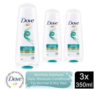 Dove Daily Moisture Conditioner Everyday Care for Damaged Hair 350 ml, 3 Pack
