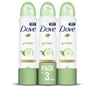 Dove Déodorant Aérosol 250 ml Pack de 3 Go Fresh avec concombre et thé vert