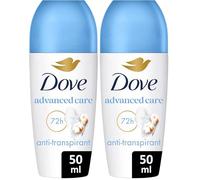 DOVE Déodorant Bille Anti-Transpirant Apaise & Aide à réparer - Fresh Cotton & Sea Minerals - 72h de protection - 50ml (Lot de 2)