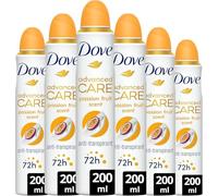 Dove Advanced Care Go Fresh Déodorant anti-transpirant Parfum fruit de la passion et citronnelle avec triple technologie hydratante aérosol pour 72 heures de protection 200 ml