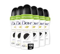 DOVE - Déodorant Femme Advanced Care Invisible Dry - Spray Compressé - Soin des aisselles quotidien - 72h de protection anti-odeurs (lot de 6x100ml)