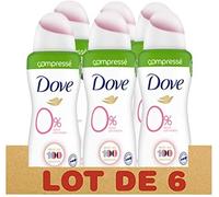 Dove Déodorant Femme Compressé Invisible Care, sans Alcool et Anti-Irritation, 48h de Fraîcheur (Lot de 6 x 100ml)