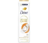 Dove Déodorant Spray Advanced Care Go Fresh Noix de coco et fleurs de jasmin, formule hydratante et délicate pour la peau, sans alcool, peau sèche jusqu'à 72 heures, déodorant homme et femme, 150 ml