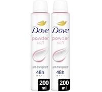 DOVE Déodorant Spray Anti-Transpirant - Semi-Compressé Powder Soft - Protection 48H contre la transpiration - 200ml (Lot de 2)