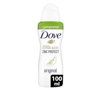 DOVE - Déodorant Femme Original Zinc Protect - Spray Compressé - 0% Alcool - 72h de protection anti-odeurs- 100ml