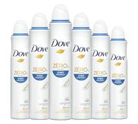 DOVE Déodorant Spray Zinc Protect 0% Alcool - Original - Soin quotidien des aisselles - 72h de protection anti-odeurs - lot de 6x200ml