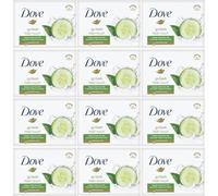 Dove Fresh Touch - Lot de 12 porte-savon - Parfum concombre et thé vert - 90 g
