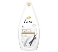 Dove Gel douche équilibré, hydratant dermo-naturel, beurre de karité et vanille, 1/4 crème hydratante, testée dermatologiquement, bain moussant pour homme et femme, flacon 100 % recyclé*