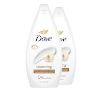 DOVE Gel Douche Essentiel Cocooning 0% Sulfate 2x450 ml | Nettoie en douceur pour une peau instantanément douce et lisse, Sans agents moussants sulfatés,Testée dermatologiquement
