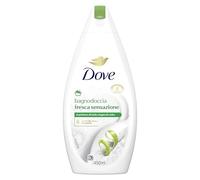 Dove Gel douche frais, hydratant dermo-naturel, pomme et bois de cèdre, crème hydratante 1/4, testée dermatologiquement, bain moussant pour homme et femme, bouteille 100 % recyclée* 450 ml