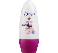 Dove Go Fresh Deodorante Roll On, parfum baie d'açai et nénuphar, 50ml - Lot de 6
