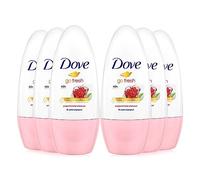 Dove Go Fresh Roll-On Deodorant with Pomegranate and Lemon-Verbena Scent (6 x 50 ml),