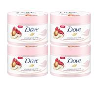 Dove Gommage Crème Douche pour Peau Soyeuse et Lisse - 4 x 225 ml