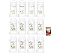 Dove Invisible Dry Stick Déodorant anti-drainant en stick avec crème hydratante 1/4 hydratante, zéro tâches, 48 heures, à l'huile nutritive, 12 x 40 ml + Italian Gourmet polpa 400 g