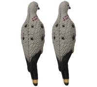 Dove leurres pour la Chasse, 2pcs 11x3 Pouces de Pigeon réaliste 3D cibles de tir à l'arc Mousse Eva Soft Mousse Dove Pliable