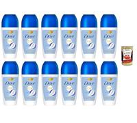 Dove Lot de 12 déodorants roll-on Advanced Care Talk, anti-transpirant, formule douce avec triple action hydratante, protection jusqu'à 48 heures, 50 ml + Italian Gourmet Polpa 400 g