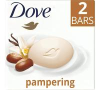 Dove Lot De 2 Barres De Savon 90 G - Idéal Pour Le Bain, Le Beurre De Karité Colombe Vanille, Les Barres De Savon Dove