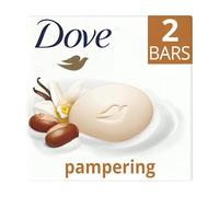 Dove Lot de 2 barres de savon 90 g - Idéal pour le bain, le beurre de karité colombe vanille, les barres de savon Dove