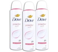 Dove Lot de 3 déodorants en spray anti-transpirants en poudre douce 3 x 150 ml