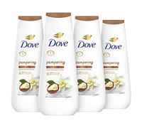 Dove Lot de 4 gels douche au beurre de karité et à la vanille pour un nettoyage de la peau renouvelé et sain avec MicroMoisture renouvelable 24 heures 590 ml