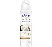 Dove Lot de 6 flacons de déodorant en spray de noix de coco et de jasmin Parfum 0% déodorant 6 x 150 ml
