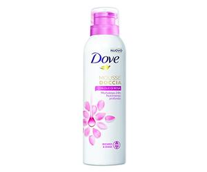 DOVE Lot de 6 mousses de douche à l'huile de rose 200 ml | Mousse douche, peau plus douce pendant 24 heures, idéale pour l'épilation, sans SLS