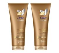 Dove Lotion Corporelle Autobronzante Summer Revived, Peaux Claires et Moyennes, Bronzage Progressif, Finition Naturelle, Peau Lumineuse, 72H d'Hydratation, Extrait d'Aloe Vera et Glycérine, 2x 200ml