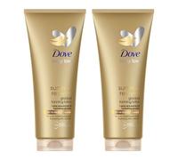 Dove Lotion Corporelle Autobronzante Summer Revived, Peaux Moyennes et Foncées, Bronzage Progressif, Finition Naturelle, Peau Lumineuse, 72H d'Hydratation, Extrait d'Aloe Vera et Glycérine, 2x 200ml