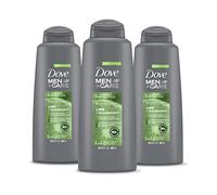 Dove Men+Care 2 in 1 Shampoo and Conditioner For Healthy-Looking Hair Lime + Cedarwood Naturally Derived Plant Based Cleansers 20.4 oz 3 Count