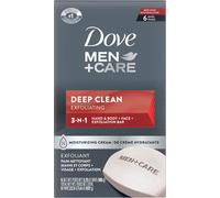 Dove Men+Care Body And Face Bar, Deep Clean 4 Oz, 6 Bar By Dove