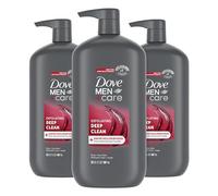 DOVE MEN + CARE Body and Face Exfoliant nettoyant en profondeur 3 couches pour homme avec technologie micro-ondes 24 heures, 30 oz