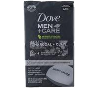 Dove Men+Care Elements Pain Corps et Visage Charbon + Argile 113 g 6 Pains