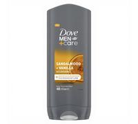 Dove Men+Care Sandalwood&Vanilla Gel douche visage, corps et cheveux pour homme 400 ml