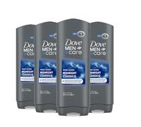 DOVE MEN + CARE Midnight Classico Lot de 4 savons pour le visage et le corps pour une peau apaisante et hydratée, blanc
