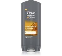 Dove Men+Care Sandalwood&Vanilla Gel douche visage, corps et cheveux pour homme 400 ml