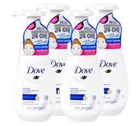 Dove Mousse nettoyante visage hydratante pour peaux sèches - 4 flacons de 160 ml