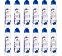 Dove Mystic Muse Lot de 12 déodorants en spray Advanced Care, parfum myrtille et lait de lune, édition limitée, anti-transpirant, protection 72 heures, 150 ml