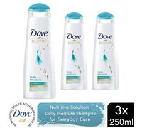 Dove Nutritive Solutions Shampoo Daily Moisture for Dry Hair 250ml, 3 Pack