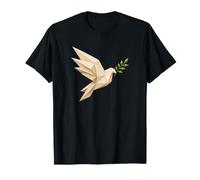 Dove Origami Anti-Guerre Cessez-Le-feu Olive Branch Peace T-Shirt