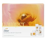 Dove Pamper Coffret cadeau 4 pièces avec gel douche, lotion pour le corps, brûleur de cire et melzen