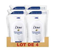 Dove Recharge Savon Lavant Antibactérien Original, Format généreux et pratique, Pour des mains douces et hydratées (Lot de 4x500ml)